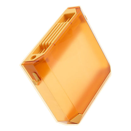 Wall Mounted Knife Holder Ultrathin Plastic Installation Box Storage Rack for Kitchen Yellow V1294-YM0521-3118230094813