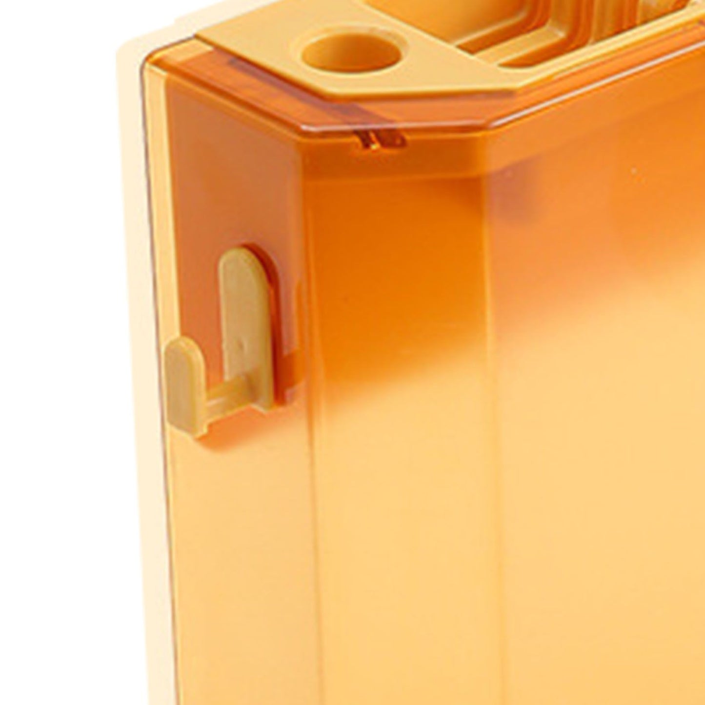 Wall Mounted Knife Holder Ultrathin Plastic Installation Box Storage Rack for Kitchen Yellow V1294-YM0521-3118230094813