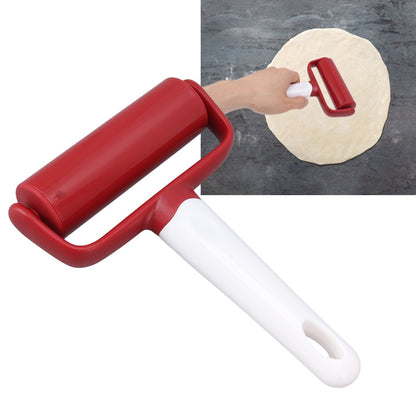 Small Rolling Pin Prevent Slip Hangable T Type Plastic Dough Roller with Handle for Pizza Pie Crust V1294-YM0521-3118230097211