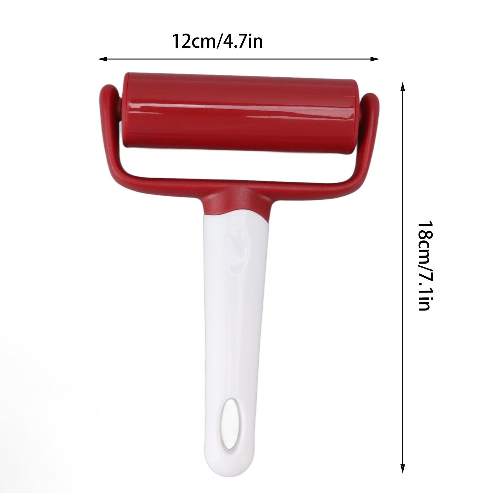 Small Rolling Pin Prevent Slip Hangable T Type Plastic Dough Roller with Handle for Pizza Pie Crust V1294-YM0521-3118230097211