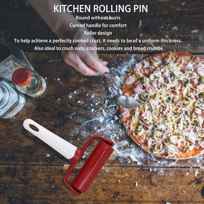 Small Rolling Pin Prevent Slip Hangable T Type Plastic Dough Roller with Handle for Pizza Pie Crust V1294-YM0521-3118230097211