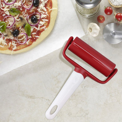 Small Rolling Pin Prevent Slip Hangable T Type Plastic Dough Roller with Handle for Pizza Pie Crust V1294-YM0521-3118230097211