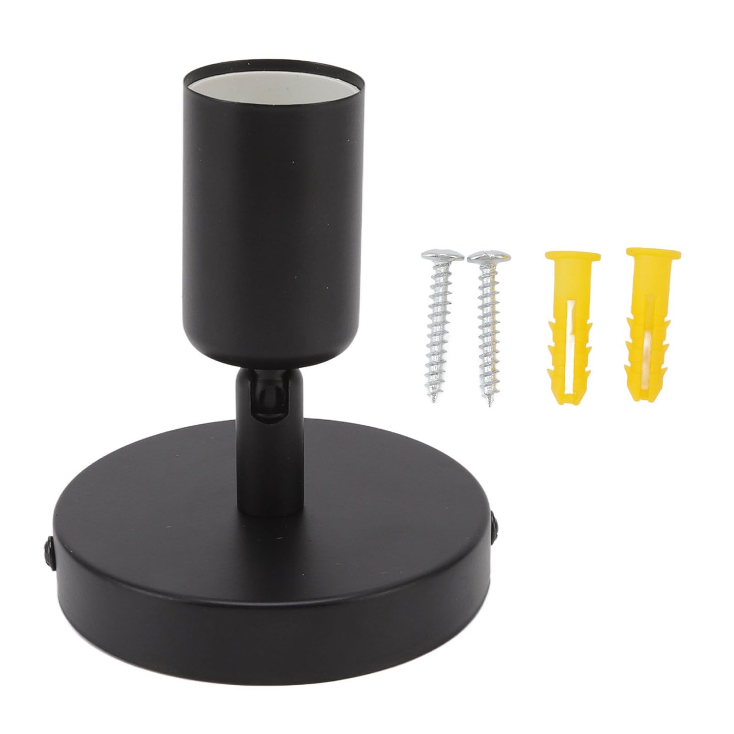E26 E27 Wall Lamp Holder Modern Simple Wall Lamp Base for Bedroom Living Room Showcase 85-265V Black V1294-YM0521-3119220171711