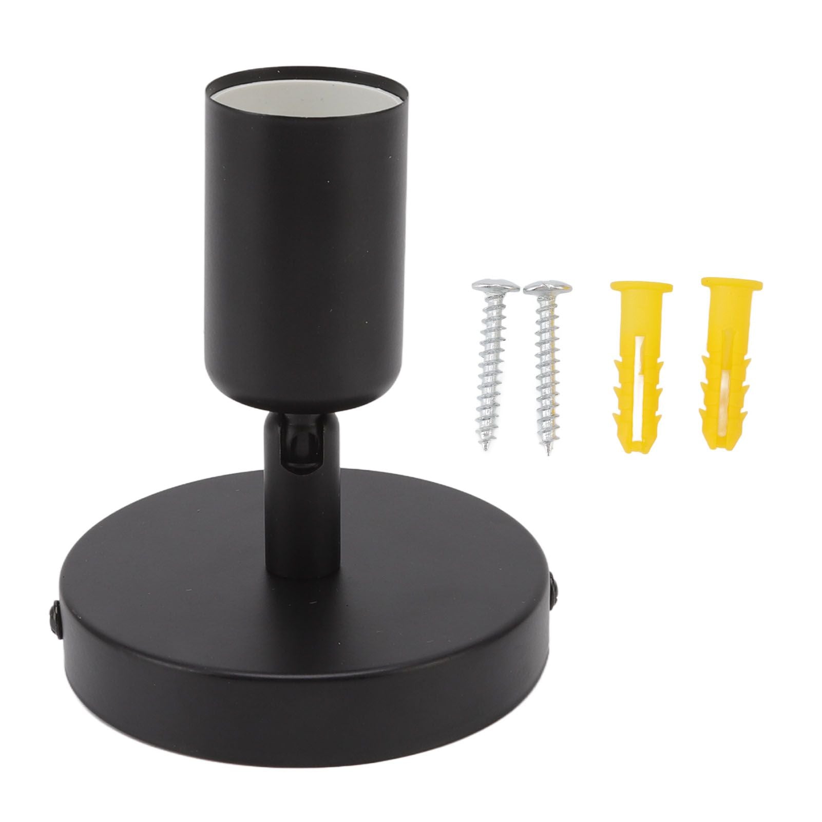 E26 E27 Wall Lamp Holder Modern Simple Wall Lamp Base for Bedroom Living Room Showcase 85-265V Black V1294-YM0521-3119220171711