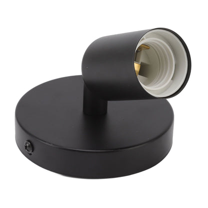 E26 E27 Wall Lamp Holder Modern Simple Wall Lamp Base for Bedroom Living Room Showcase 85-265V Black V1294-YM0521-3119220171711