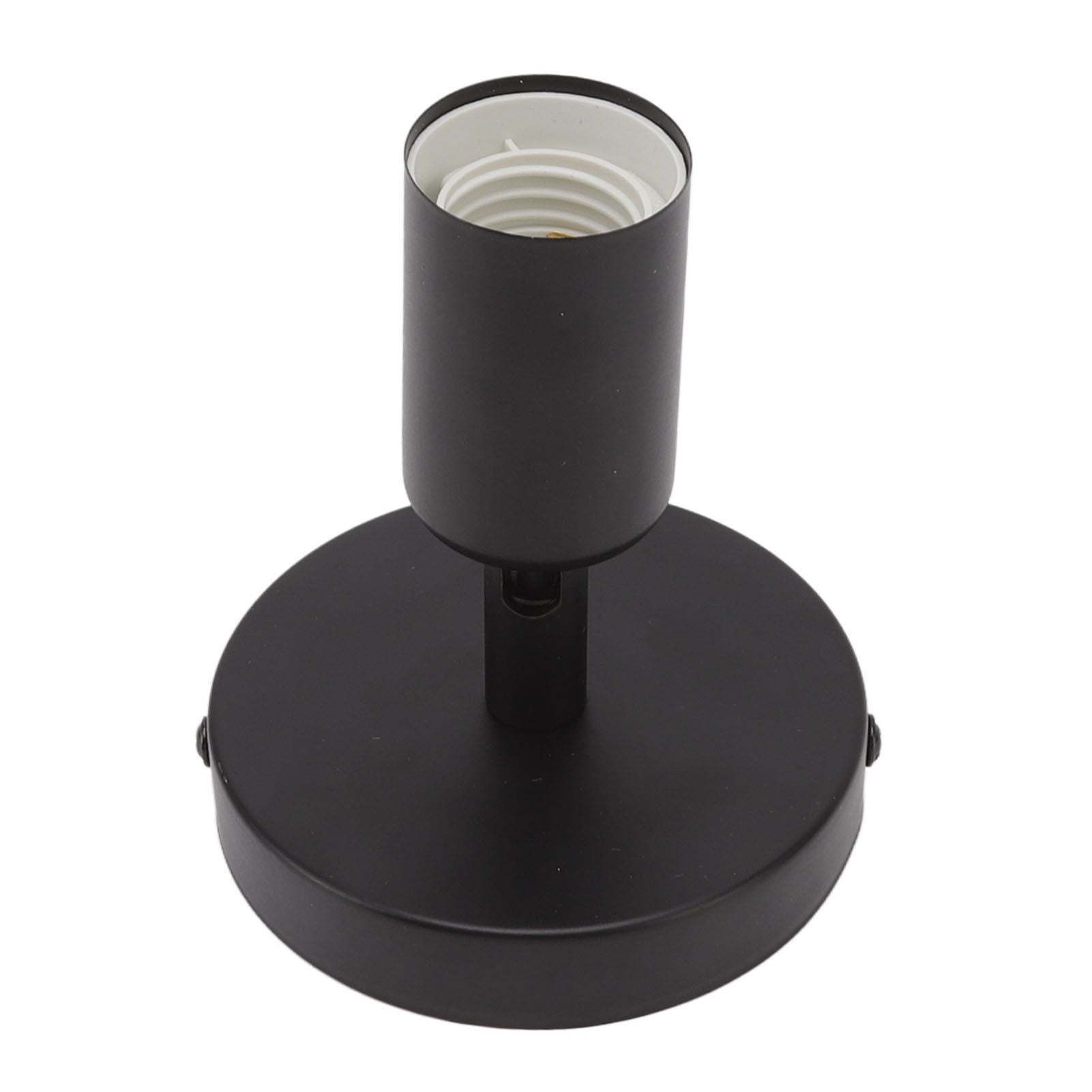 E26 E27 Wall Lamp Holder Modern Simple Wall Lamp Base for Bedroom Living Room Showcase 85-265V Black V1294-YM0521-3119220171711