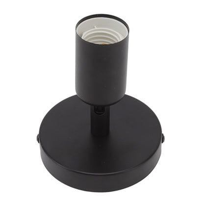 E26 E27 Wall Lamp Holder Modern Simple Wall Lamp Base for Bedroom Living Room Showcase 85-265V Black V1294-YM0521-3119220171711