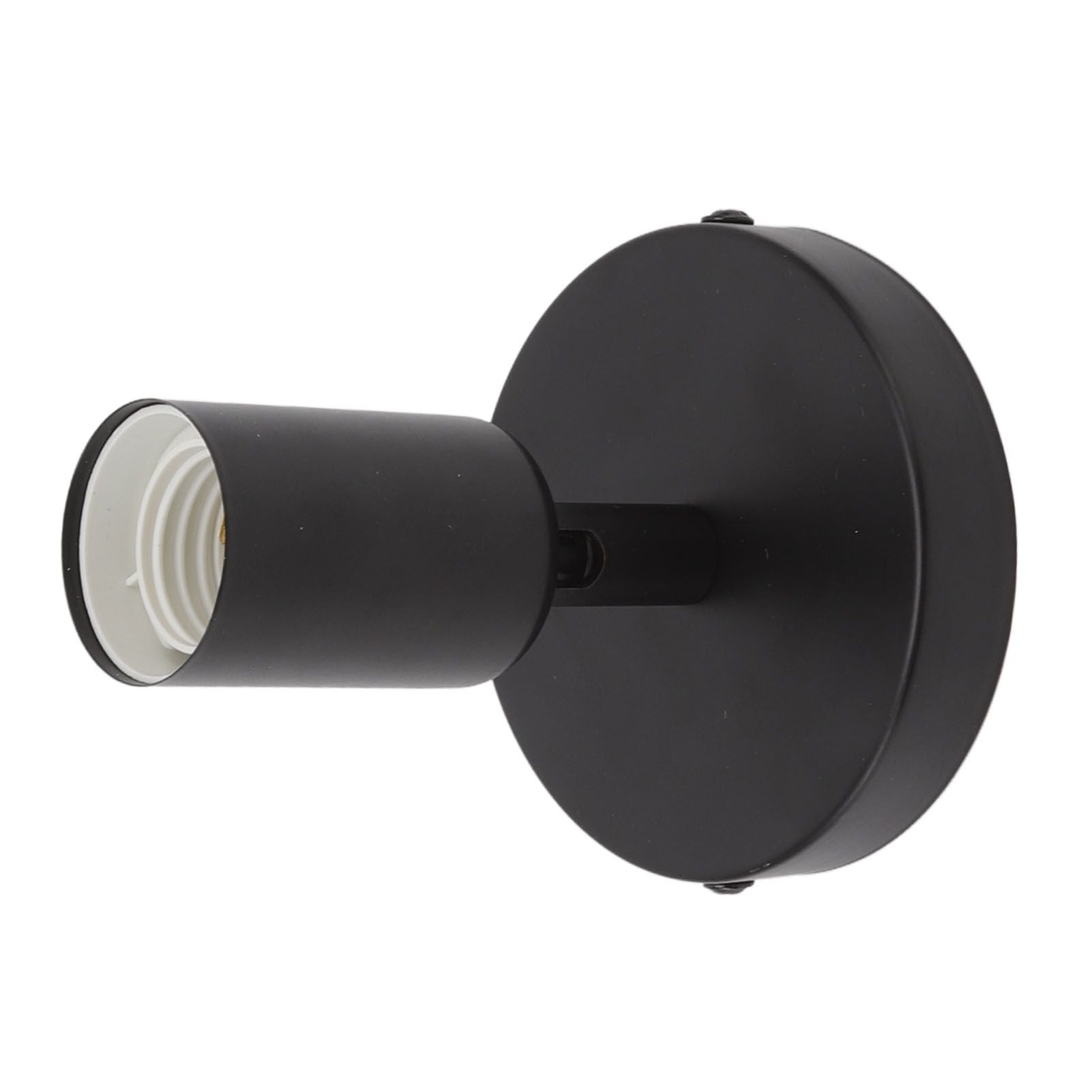 E26 E27 Wall Lamp Holder Modern Simple Wall Lamp Base for Bedroom Living Room Showcase 85-265V Black V1294-YM0521-3119220171711