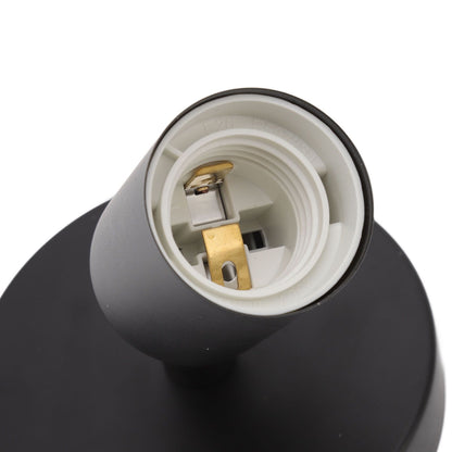 E26 E27 Wall Lamp Holder Modern Simple Wall Lamp Base for Bedroom Living Room Showcase 85-265V Black V1294-YM0521-3119220171711