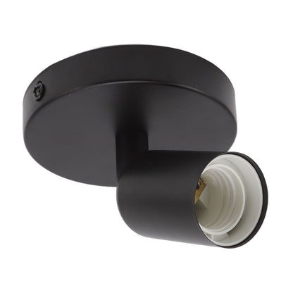 E26 E27 Wall Lamp Holder Modern Simple Wall Lamp Base for Bedroom Living Room Showcase 85-265V Black V1294-YM0521-3119220171711