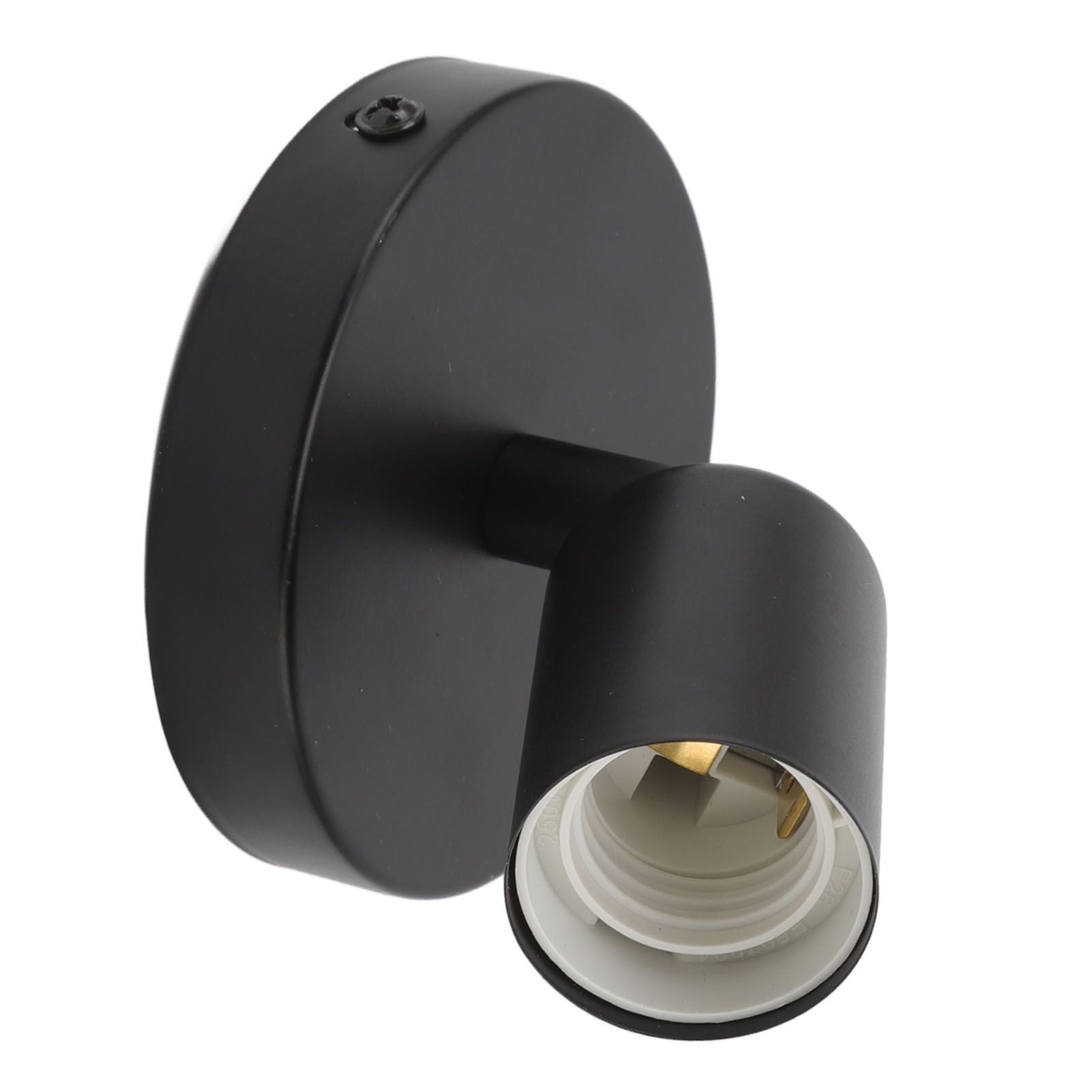 E26 E27 Wall Lamp Holder Modern Simple Wall Lamp Base for Bedroom Living Room Showcase 85-265V Black V1294-YM0521-3119220171711
