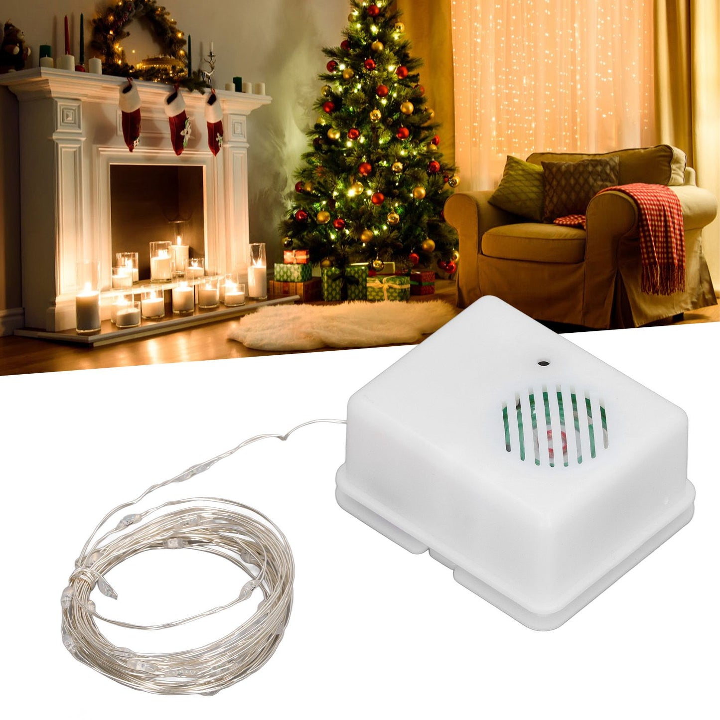 Christmas Decorative Light String Music String Light for Patio Garden Decoration Indoor Outdoor Christmas V1294-YM0521-3119220174811