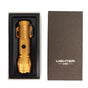 Electric Lighter Waterproof Windproof Aluminum Alloy Portable Lighter with Flashlight 3.7v Gold V1294-YM0521-3119220176313