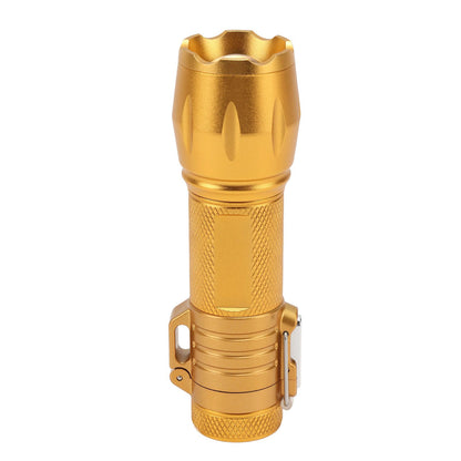Electric Lighter Waterproof Windproof Aluminum Alloy Portable Lighter with Flashlight 3.7v Gold V1294-YM0521-3119220176313