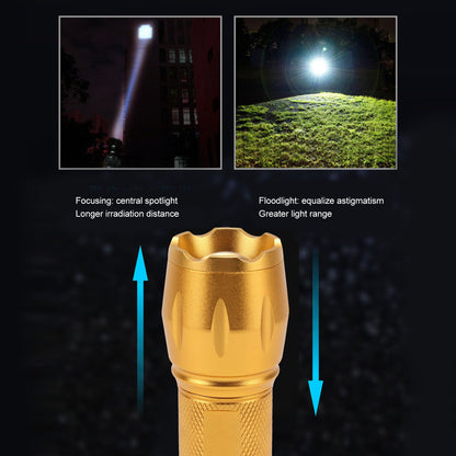 Electric Lighter Waterproof Windproof Aluminum Alloy Portable Lighter with Flashlight 3.7v Gold V1294-YM0521-3119220176313