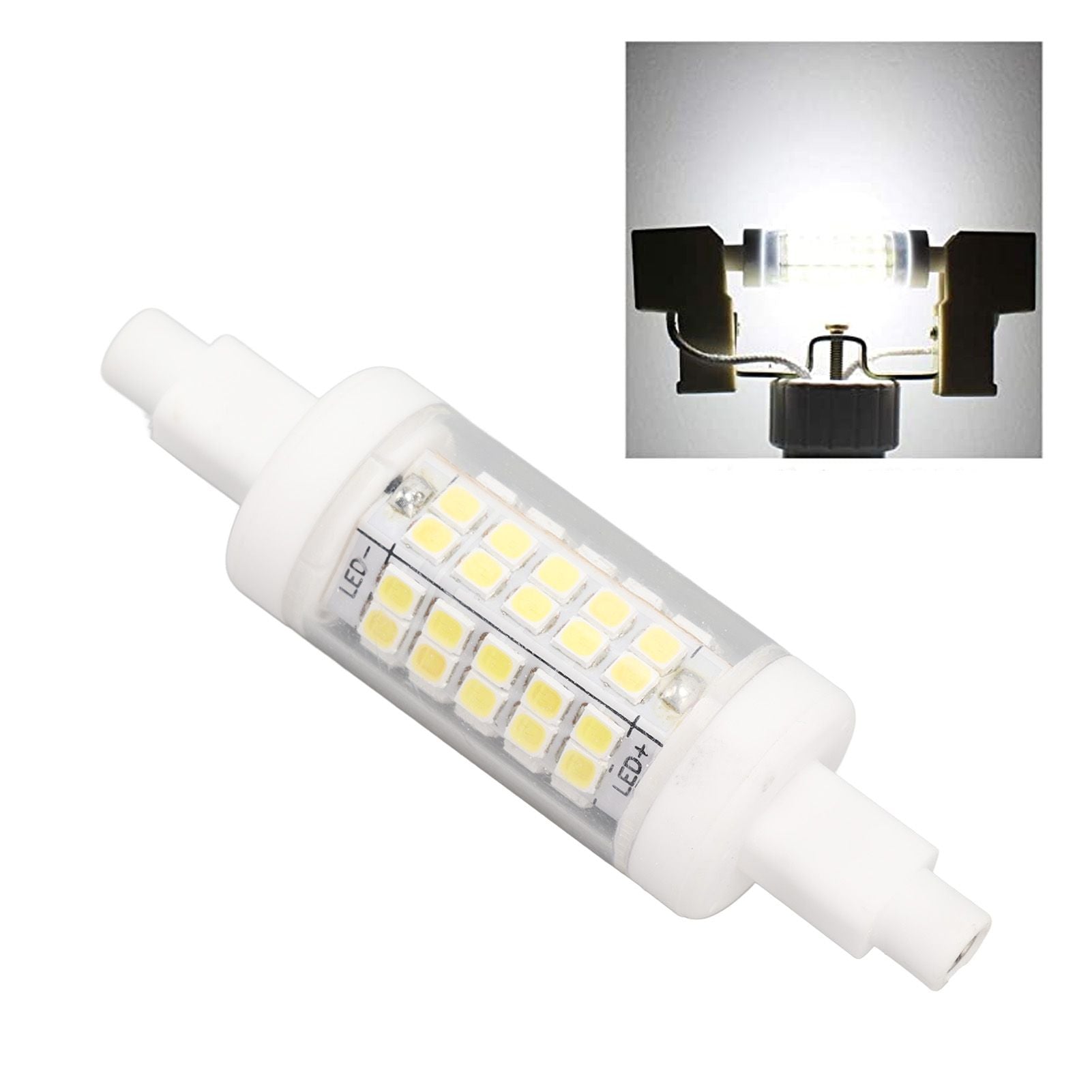 R7s LED Bulb 80mm 5W Double End Floodlight with 60LED 6000K White Light Corn Lighting for Replacement 220V V1294-YM0521-3119220176711