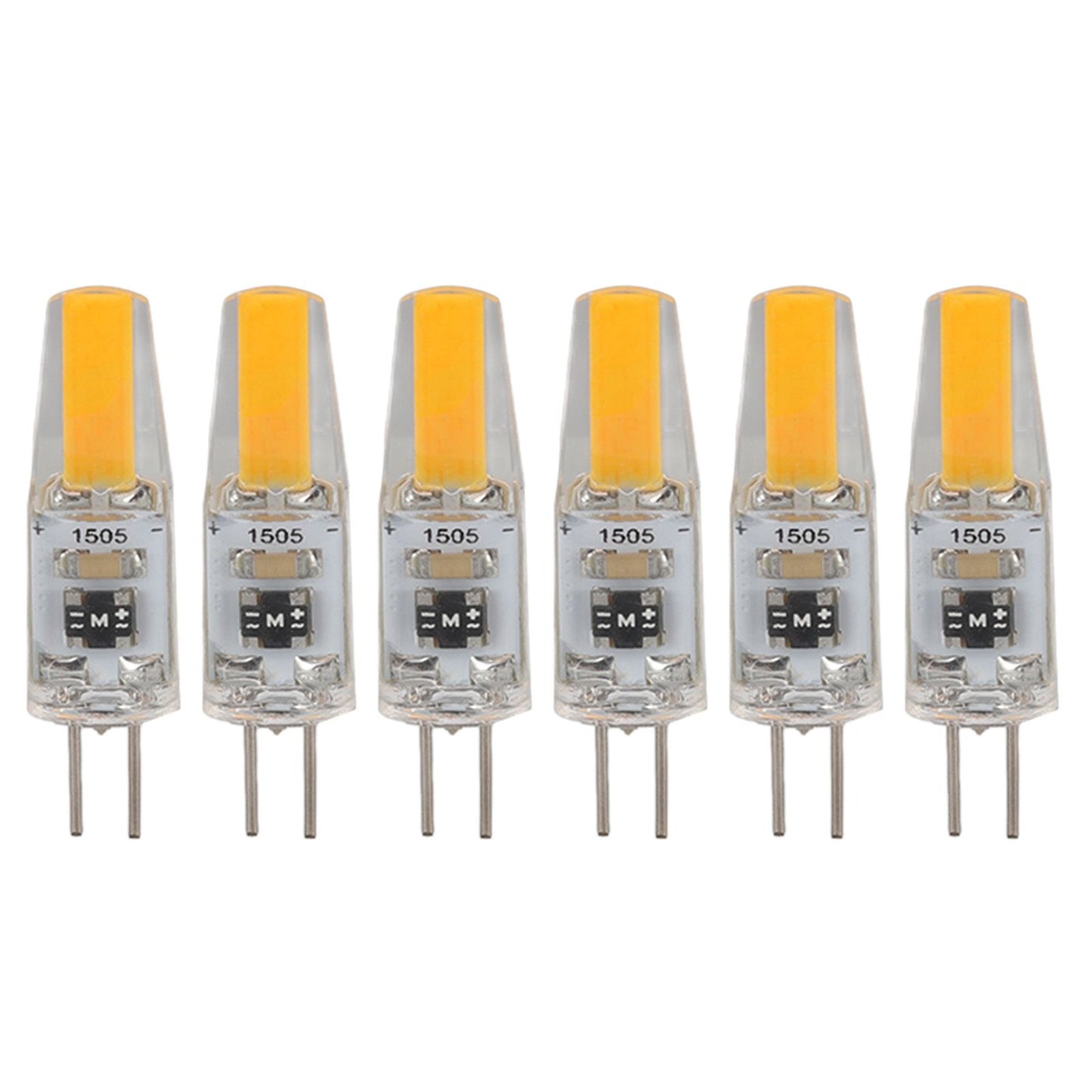 6Pcs G4 Light Bulb Dimmable 2W 180lm LED Bulb for Table Lamp Wall Lamp Chandelier Replacement 120V V1294-YM0521-3119220178611