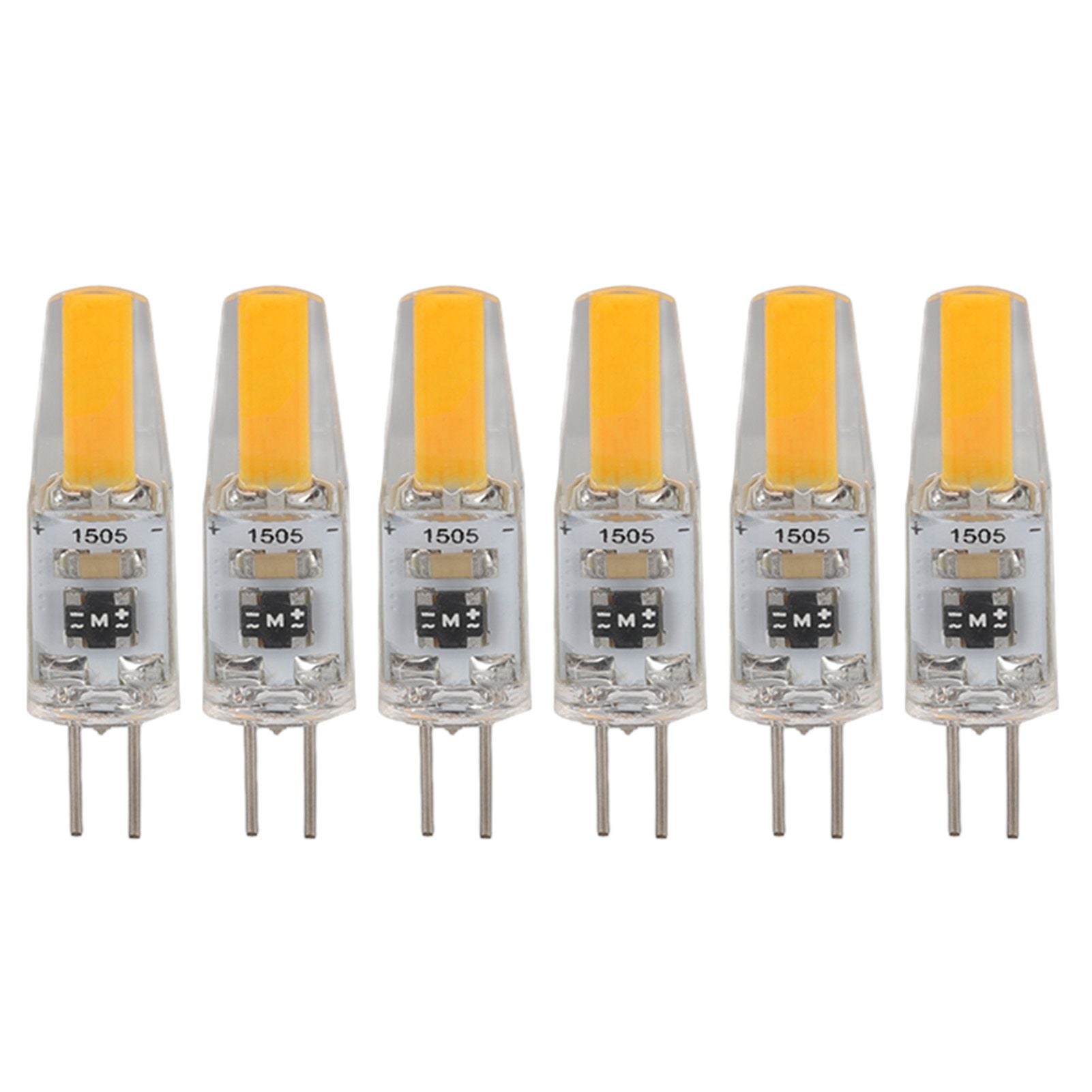 6Pcs G4 Light Bulb Dimmable 2W 180lm LED Bulb for Table Lamp Wall Lamp Chandelier Replacement 120V V1294-YM0521-3119220178611