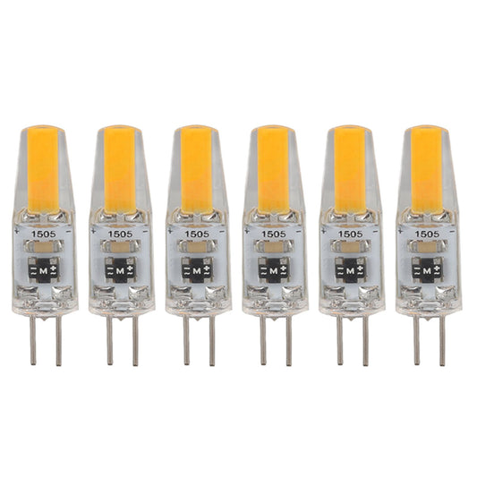 6Pcs G4 Light Bulb Dimmable 2W 180lm LED Bulb for Table Lamp Wall Lamp Chandelier Replacement 120V V1294-YM0521-3119220178611