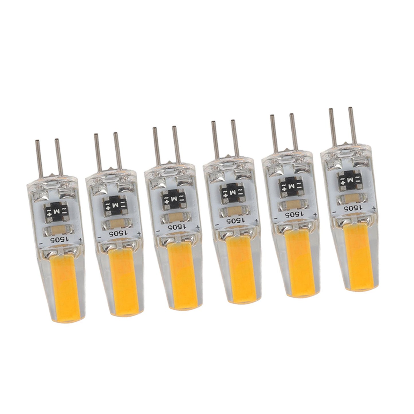 6Pcs G4 Light Bulb Dimmable 2W 180lm LED Bulb for Table Lamp Wall Lamp Chandelier Replacement 120V V1294-YM0521-3119220178611