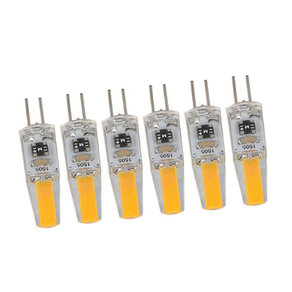 6Pcs G4 Light Bulb Dimmable 2W 180lm LED Bulb for Table Lamp Wall Lamp Chandelier Replacement 120V V1294-YM0521-3119220178611