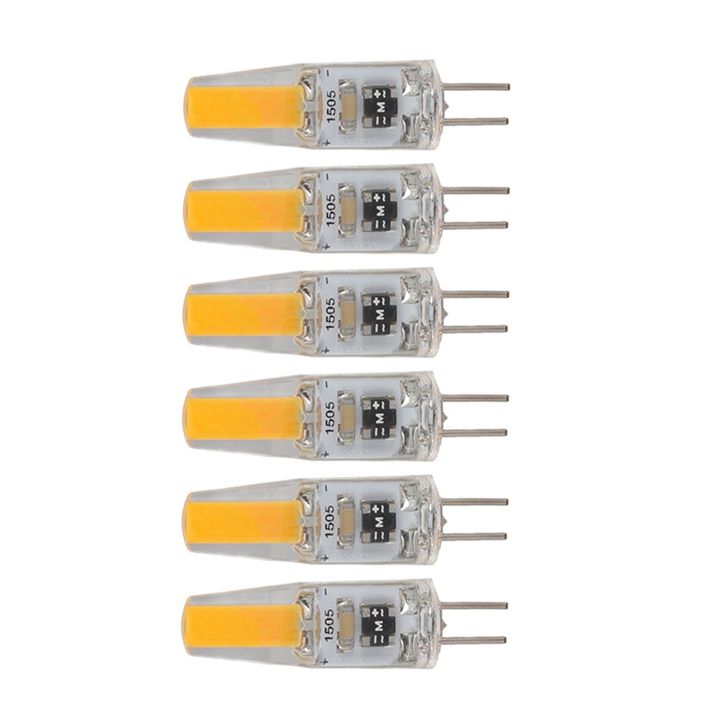 6Pcs G4 Light Bulb Dimmable 2W 180lm LED Bulb for Table Lamp Wall Lamp Chandelier Replacement 120V V1294-YM0521-3119220178611