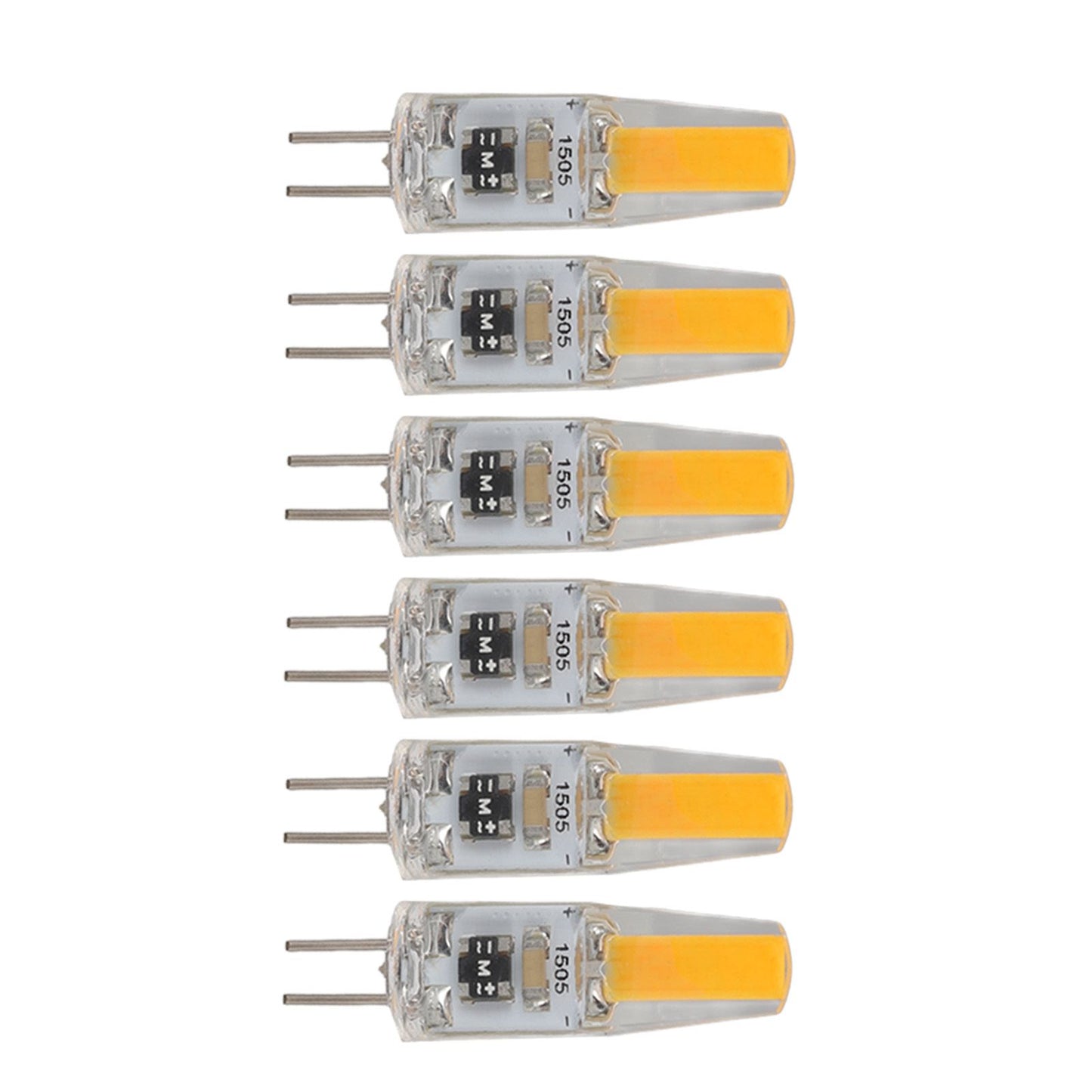 6Pcs G4 Light Bulb Dimmable 2W 180lm LED Bulb for Table Lamp Wall Lamp Chandelier Replacement 120V V1294-YM0521-3119220178611