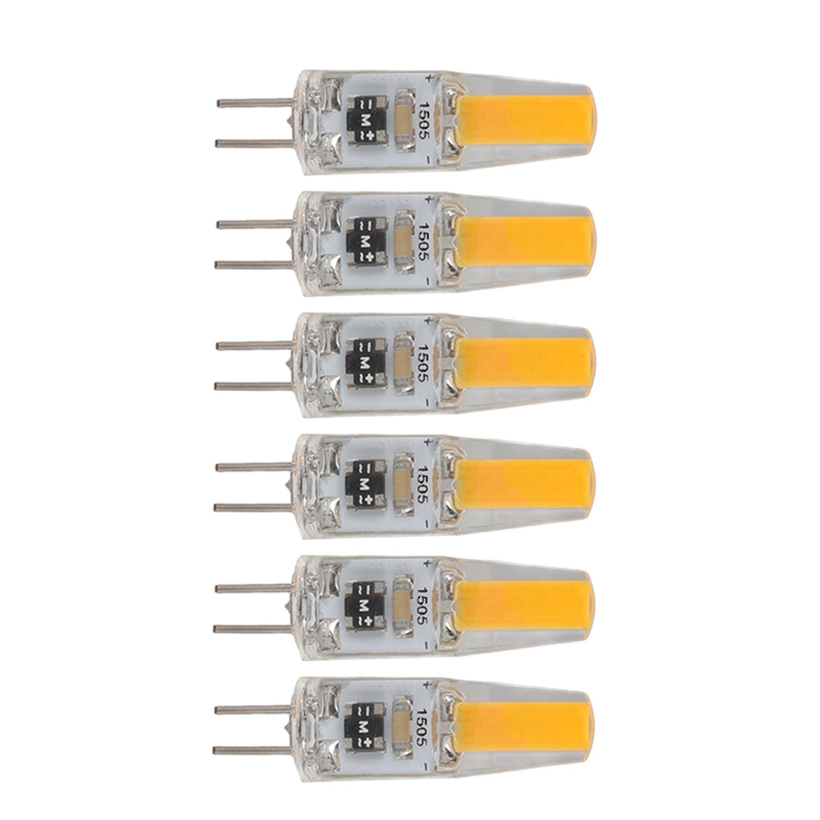 6Pcs G4 Light Bulb Dimmable 2W 180lm LED Bulb for Table Lamp Wall Lamp Chandelier Replacement 120V V1294-YM0521-3119220178611