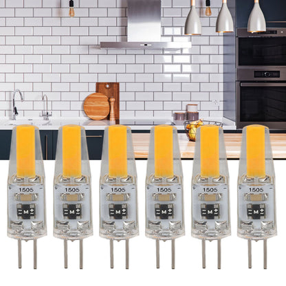 6Pcs G4 Light Bulb Dimmable 2W 180lm LED Bulb for Table Lamp Wall Lamp Chandelier Replacement 120V V1294-YM0521-3119220178611