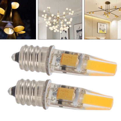2pcs 2W 12V E12 LED Bulb Energy Saving Power Saving Candelabra Bulb Warm Light Light Bulb V1294-YM0521-3119220181111