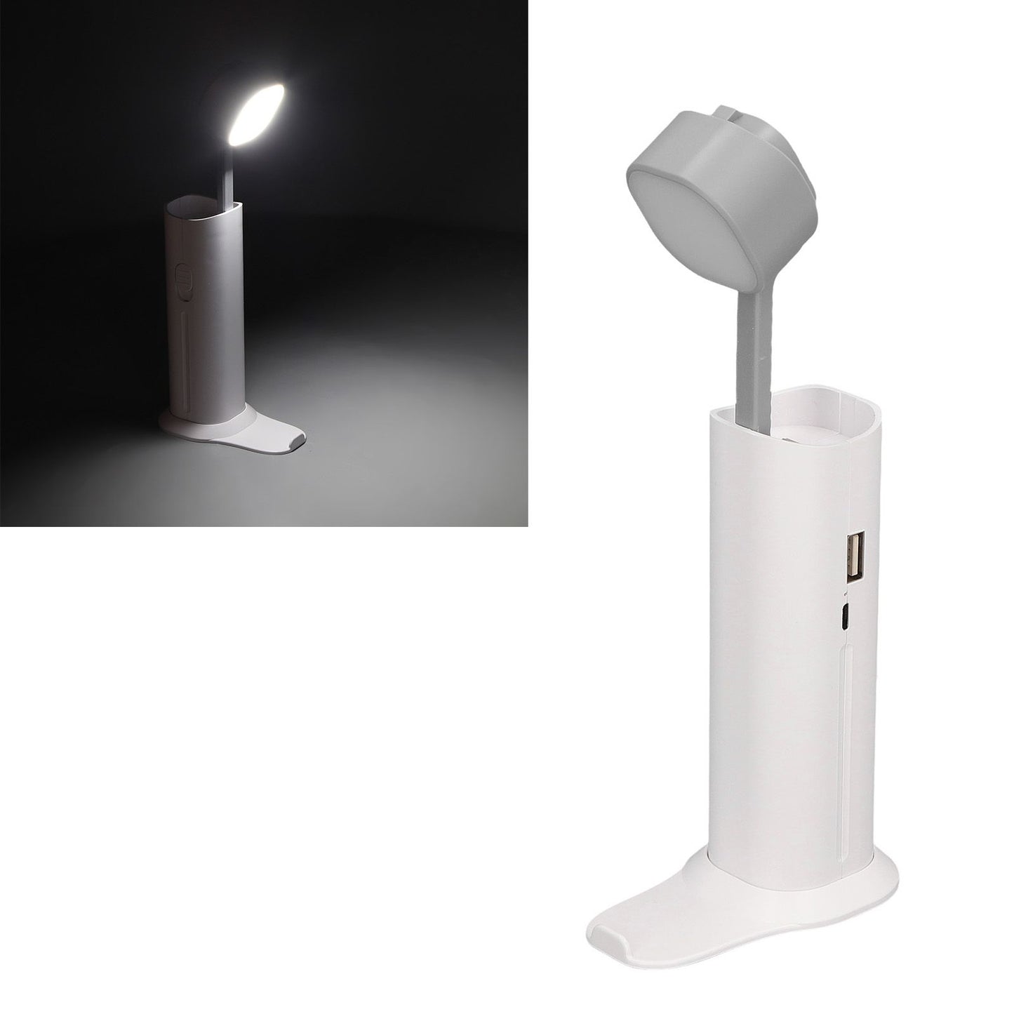 Desk Lamp Portable Eye Protection Mini Flashlight Reading Desk Light with USB Charging for Bedroom Outdoor V1294-YM0521-3119220181912