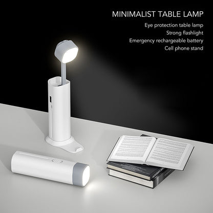 Desk Lamp Portable Eye Protection Mini Flashlight Reading Desk Light with USB Charging for Bedroom Outdoor V1294-YM0521-3119220181912