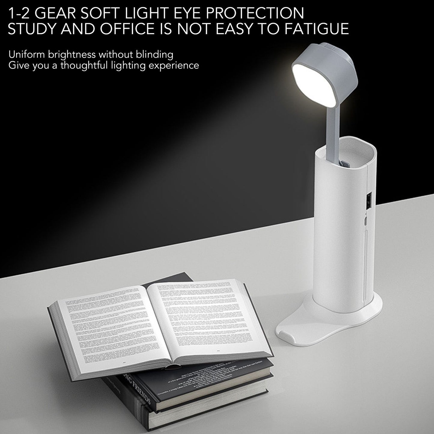 Desk Lamp Portable Eye Protection Mini Flashlight Reading Desk Light with USB Charging for Bedroom Outdoor V1294-YM0521-3119220181912