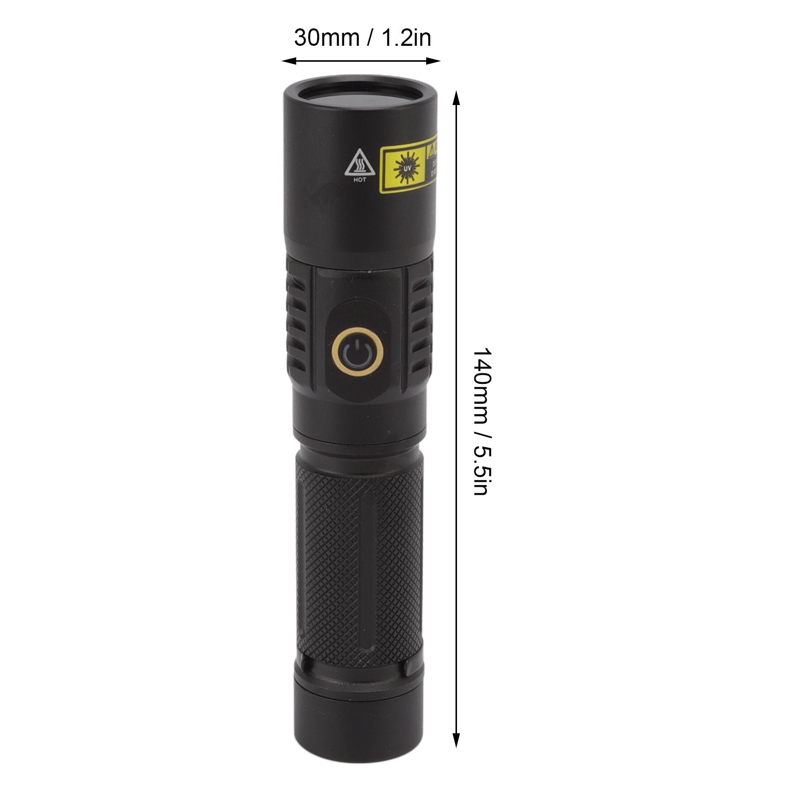 Portable 365nm UV Flashlight LED Black Light Torch for Pet Urine Detection Mineral Resin Solidified Scorpion V1294-YM0521-3119220183111