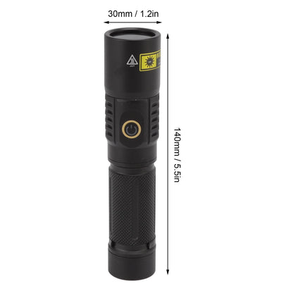 Portable 365nm UV Flashlight LED Black Light Torch for Pet Urine Detection Mineral Resin Solidified Scorpion V1294-YM0521-3119220183111