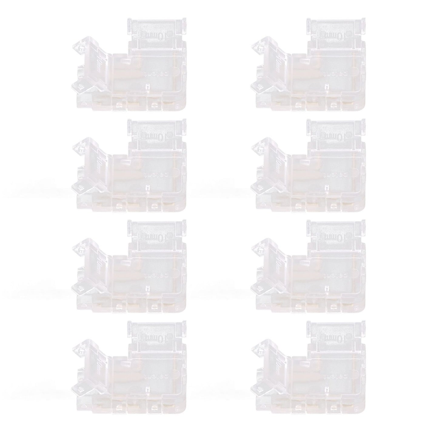 Strip Light Connector 2 Pin Solderless L Shape Seamless Terminal Extension Corner Connector for 10mm COB LED V1294-YM0521-3119220184911