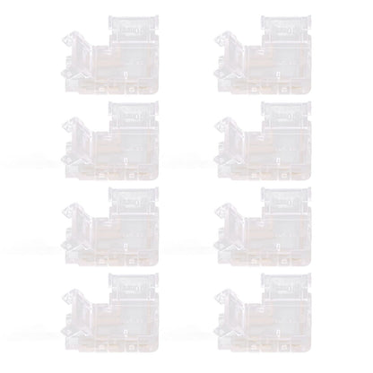 Strip Light Connector 2 Pin Solderless L Shape Seamless Terminal Extension Corner Connector for 10mm COB LED V1294-YM0521-3119220184911