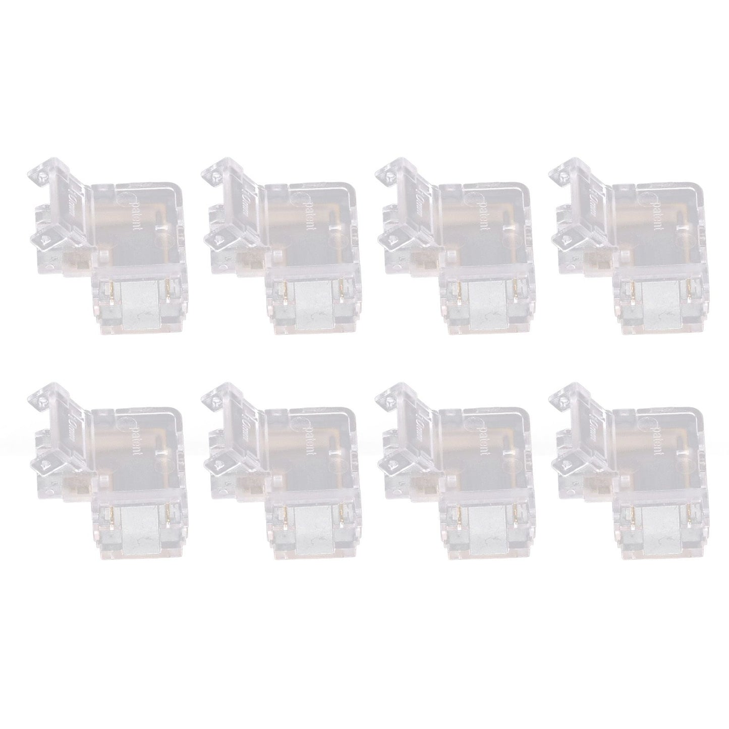 Strip Light Connector 2 Pin Solderless L Shape Seamless Terminal Extension Corner Connector for 10mm COB LED V1294-YM0521-3119220184911
