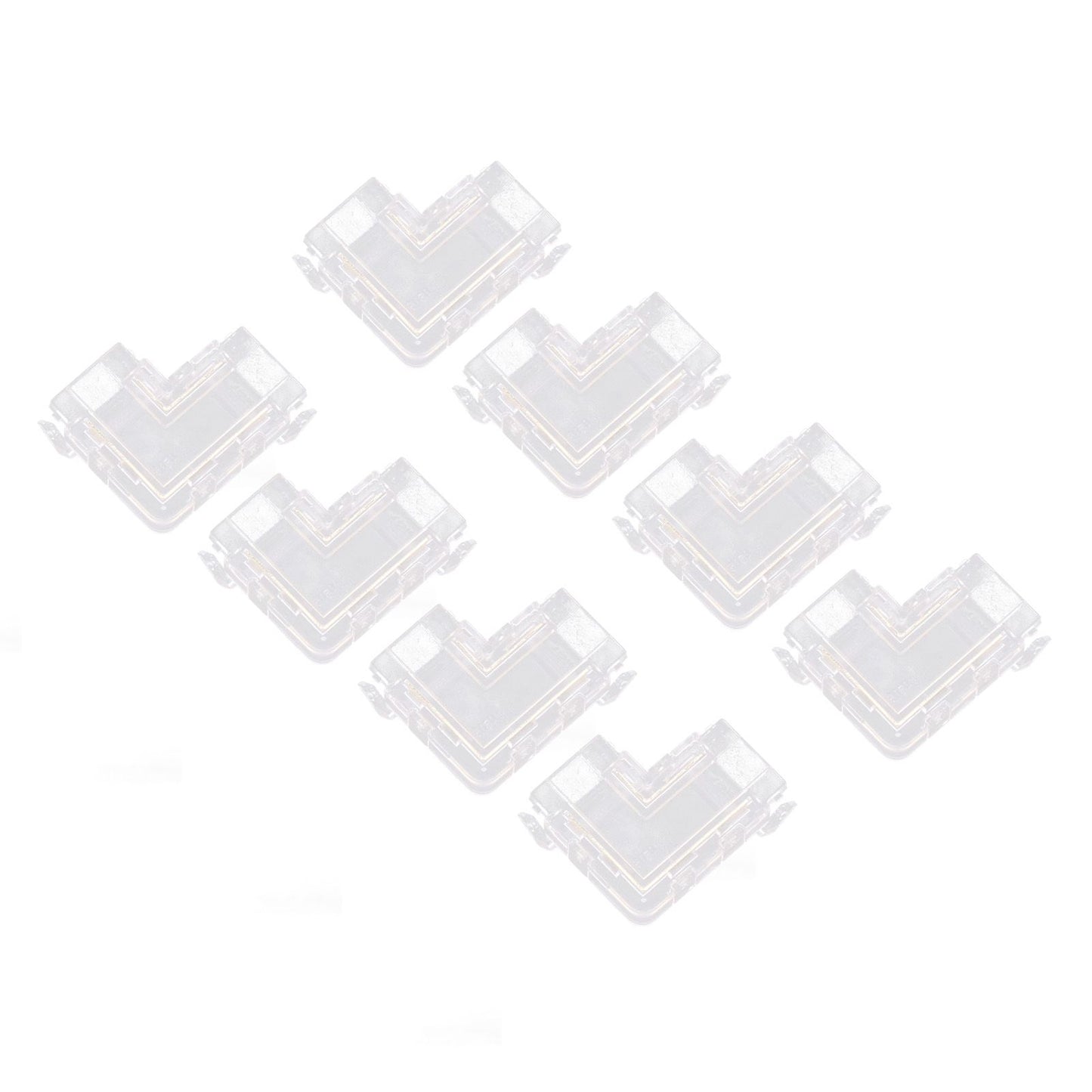 Strip Light Connector 2 Pin Solderless L Shape Seamless Terminal Extension Corner Connector for 10mm COB LED V1294-YM0521-3119220184911