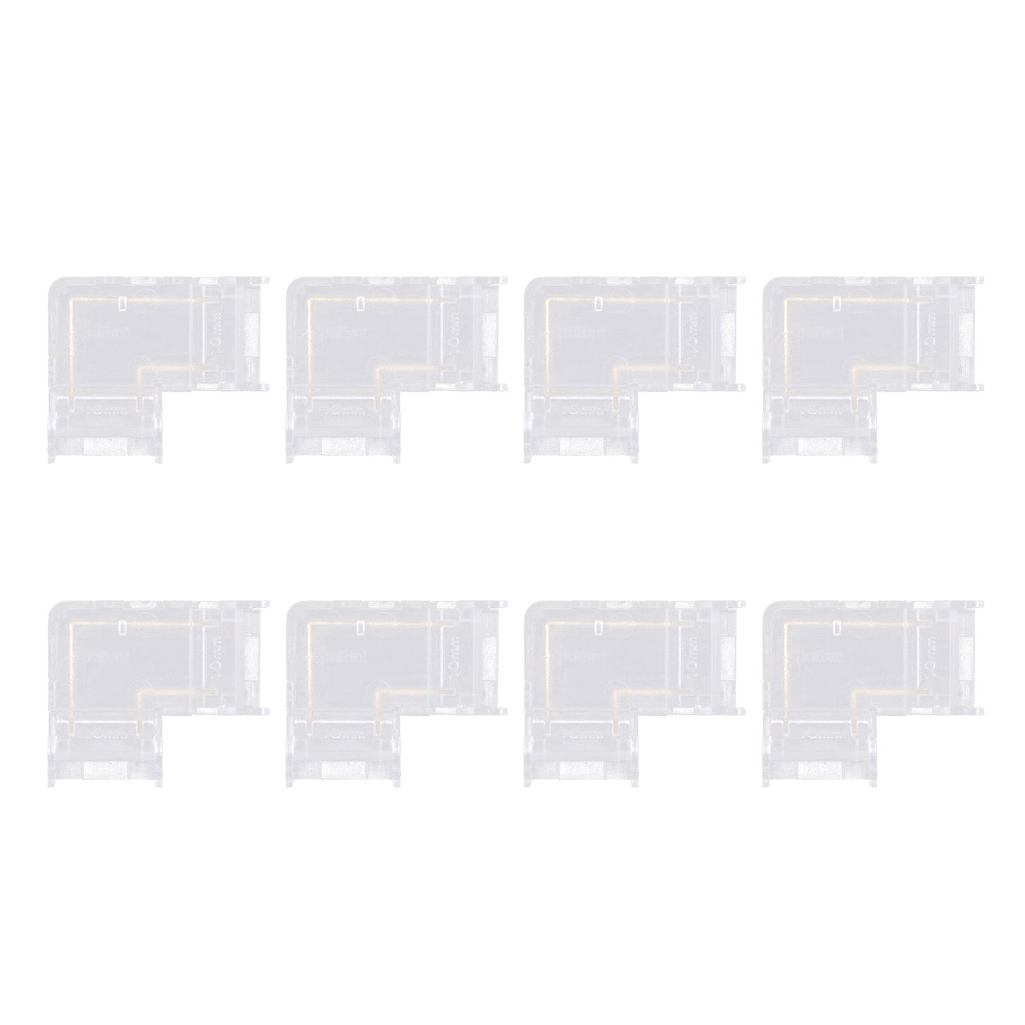 Strip Light Connector 2 Pin Solderless L Shape Seamless Terminal Extension Corner Connector for 10mm COB LED V1294-YM0521-3119220184911