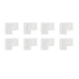 8pcs LED Strip Light Connector Professional Transparent 3Pin L Shaped COB Connector for COB LED Strip Light V1294-YM0521-3119220185011