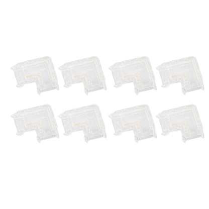 8pcs LED Strip Light Connector Professional Transparent 3Pin L Shaped COB Connector for COB LED Strip Light V1294-YM0521-3119220185011