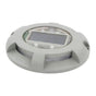 Solar Step Light IP65 Waterproof Round Aluminum Alloy Outdoor LED Stair Lamp for Deck Courtyard Pathway Warm V1294-YM0521-3119220186812