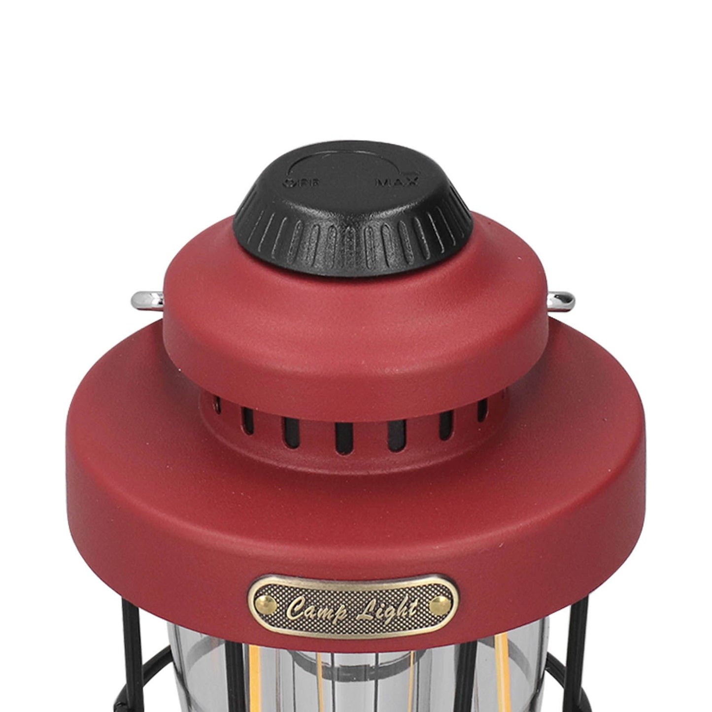 Camping Lantern Retro USB Charging 3 Light Modes IPX4 Waterproof Camping Lights for Outdoor Red V1294-YM0521-3119220192711
