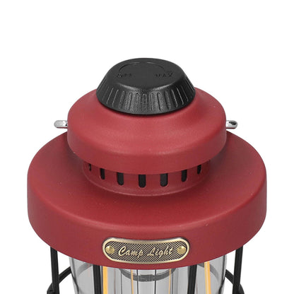 Camping Lantern Retro USB Charging 3 Light Modes IPX4 Waterproof Camping Lights for Outdoor Red V1294-YM0521-3119220192711