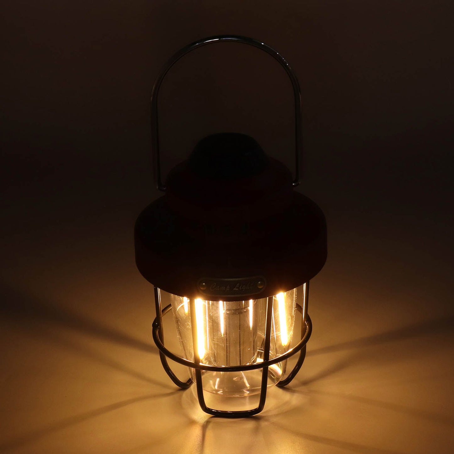 Camping Lantern Retro USB Charging 3 Light Modes IPX4 Waterproof Camping Lights for Outdoor Red V1294-YM0521-3119220192711