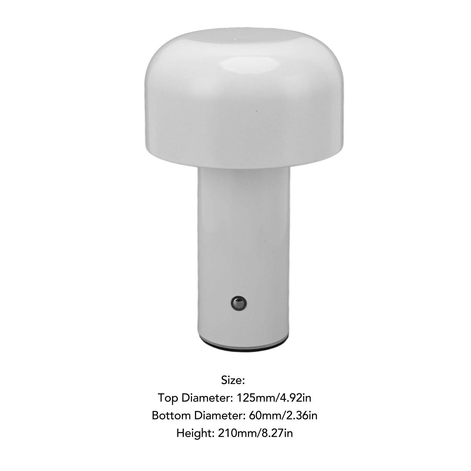 USB Mushroom Light Touch Control Mini Light Night Light with Adjustable Brightness 3 Color Temperature V1294-YM0521-3119220192812