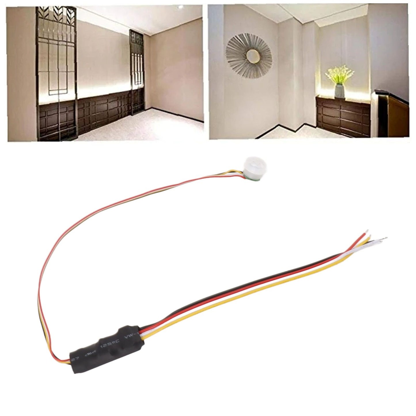 PIR Motion Sensor Smart Detection 120 Degree Sensing Angles Mini Infrared Sensor Detector for LED Lights V1294-YM0521-3119230000811