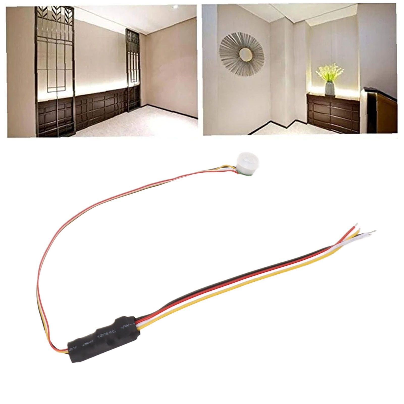 PIR Motion Sensor Smart Detection 120 Degree Sensing Angles Mini Infrared Sensor Detector for LED Lights V1294-YM0521-3119230000811