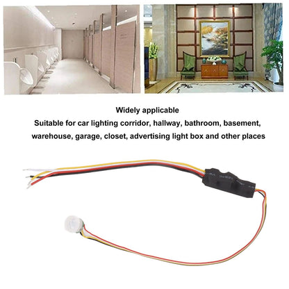 PIR Motion Sensor Smart Detection 120 Degree Sensing Angles Mini Infrared Sensor Detector for LED Lights V1294-YM0521-3119230000811